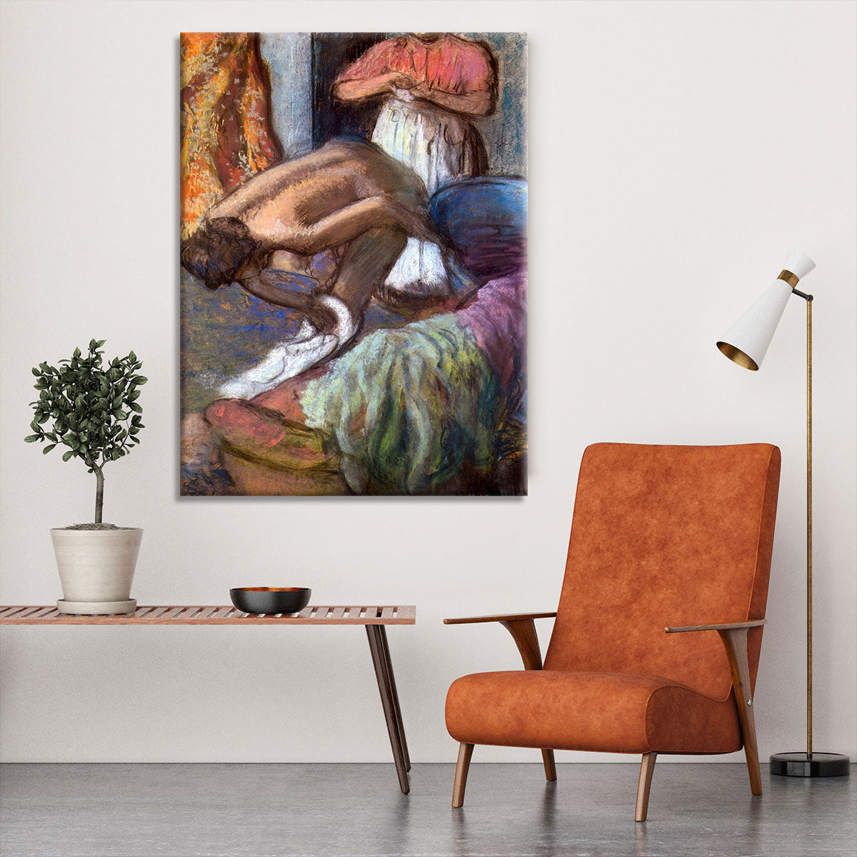 The strengthening after the bathwater by Degas Canvas Print or Poster - Canvas Art Rocks - 6