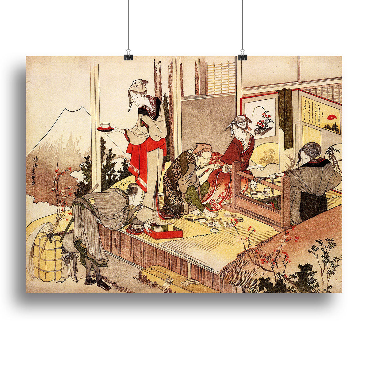 The studio of Netsuke by Hokusai Canvas Print or Poster - Canvas Art Rocks - 2