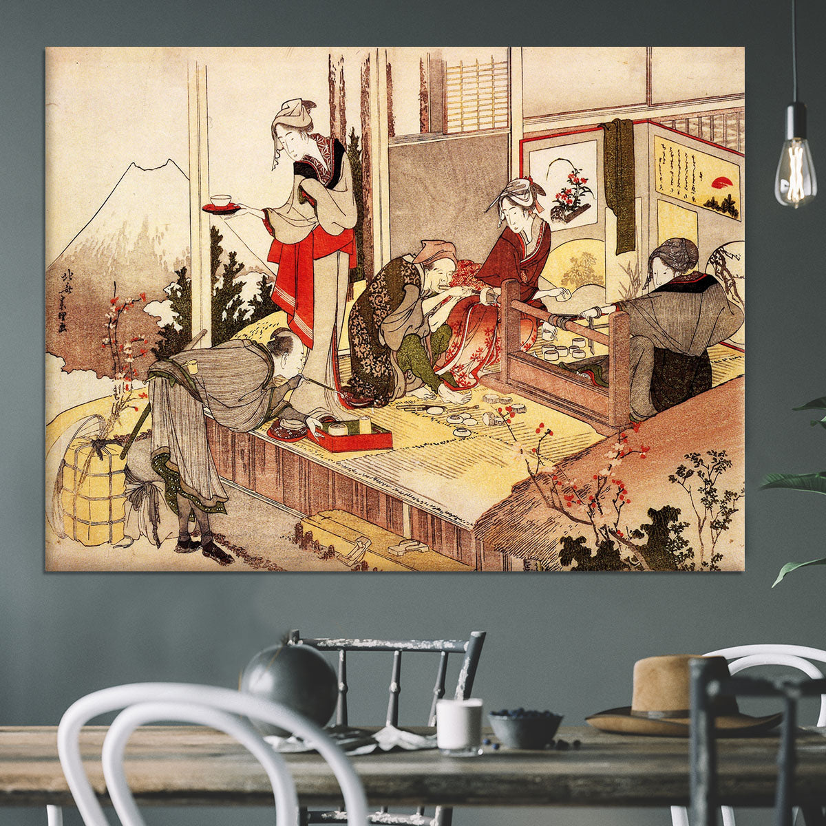 The studio of Netsuke by Hokusai Canvas Print or Poster - Canvas Art Rocks - 3