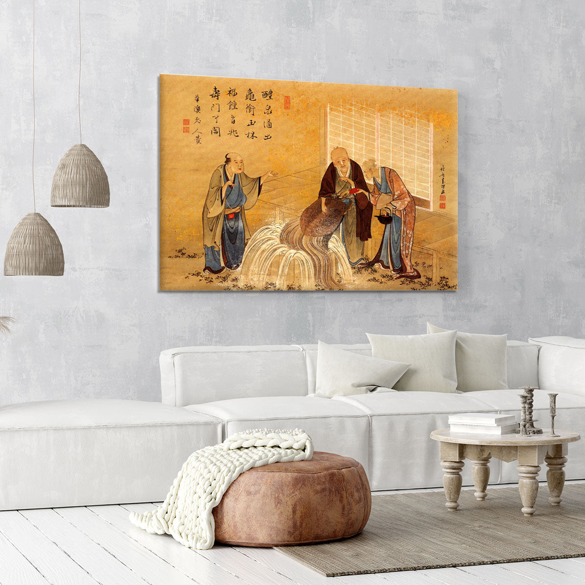 The thouthand years turtle by Hokusai Canvas Print or Poster - Canvas Art Rocks - 6