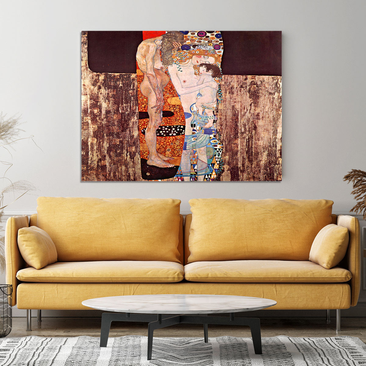 The three ages of a woman by Klimt Canvas Print or Poster - Canvas Art Rocks - 4