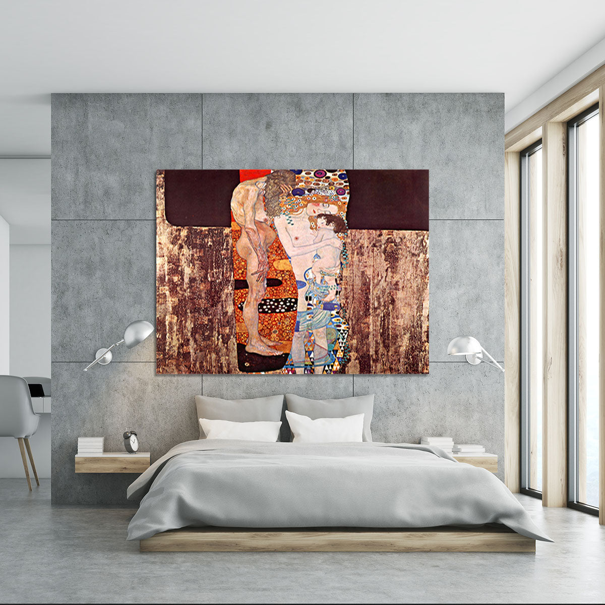 The three ages of a woman by Klimt Canvas Print or Poster - Canvas Art Rocks - 5