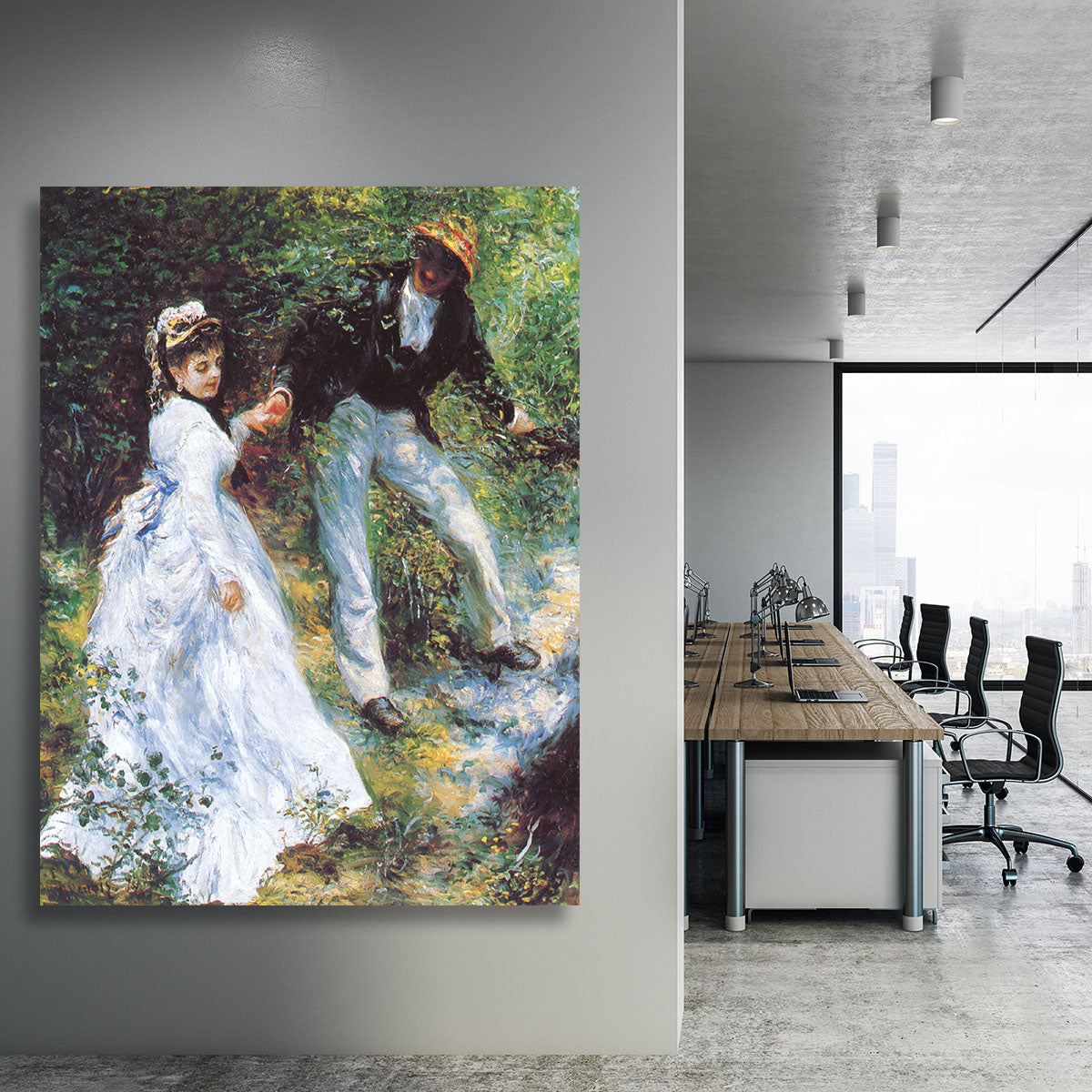 The walk by Renoir Canvas Print or Poster - Canvas Art Rocks - 3