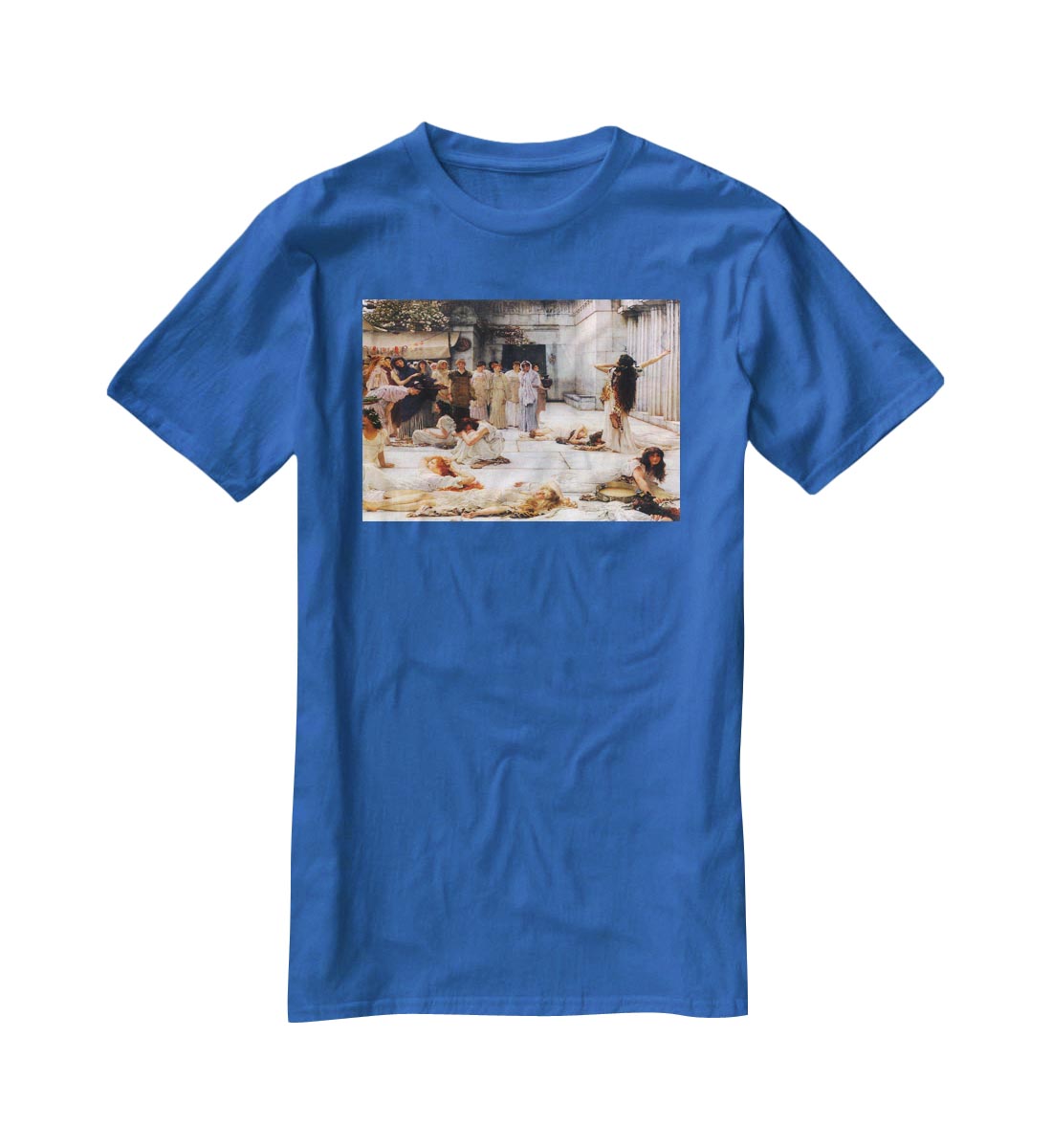 The women of Amphissa detail by Alma Tadema T-Shirt - Canvas Art Rocks - 2