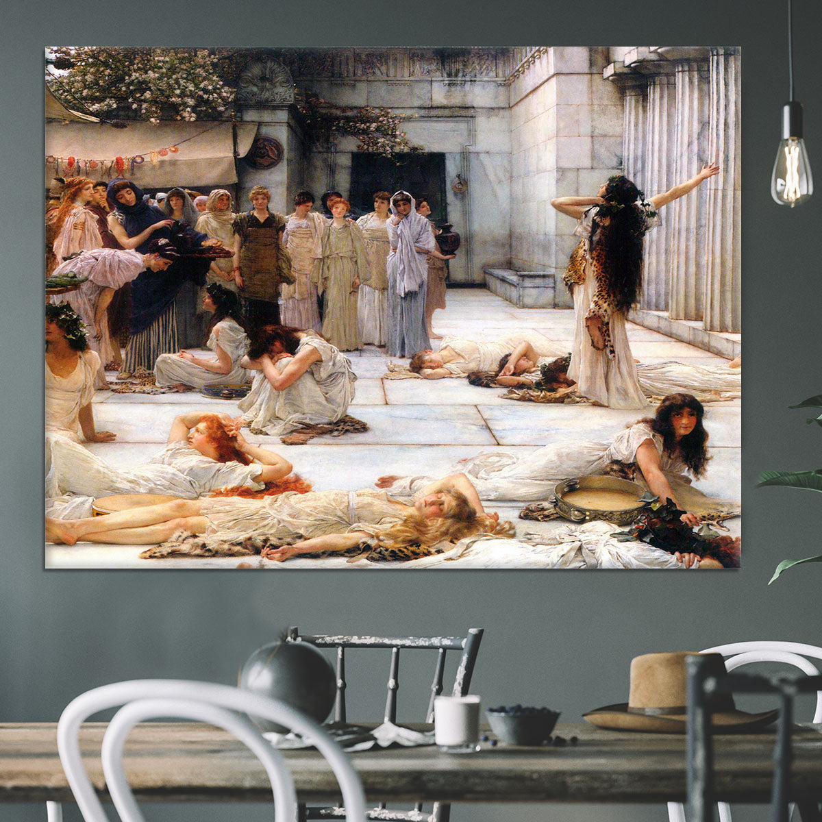 The women of Amphissa detail by Alma Tadema Canvas Print or Poster - Canvas Art Rocks - 3