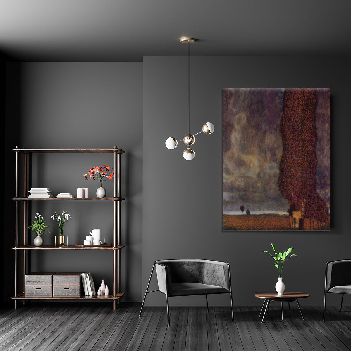 Thunderstorm by Klimt Canvas Print or Poster - Canvas Art Rocks - 5