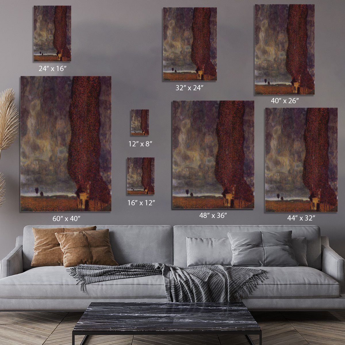 Thunderstorm by Klimt Canvas Print or Poster - Canvas Art Rocks - 7