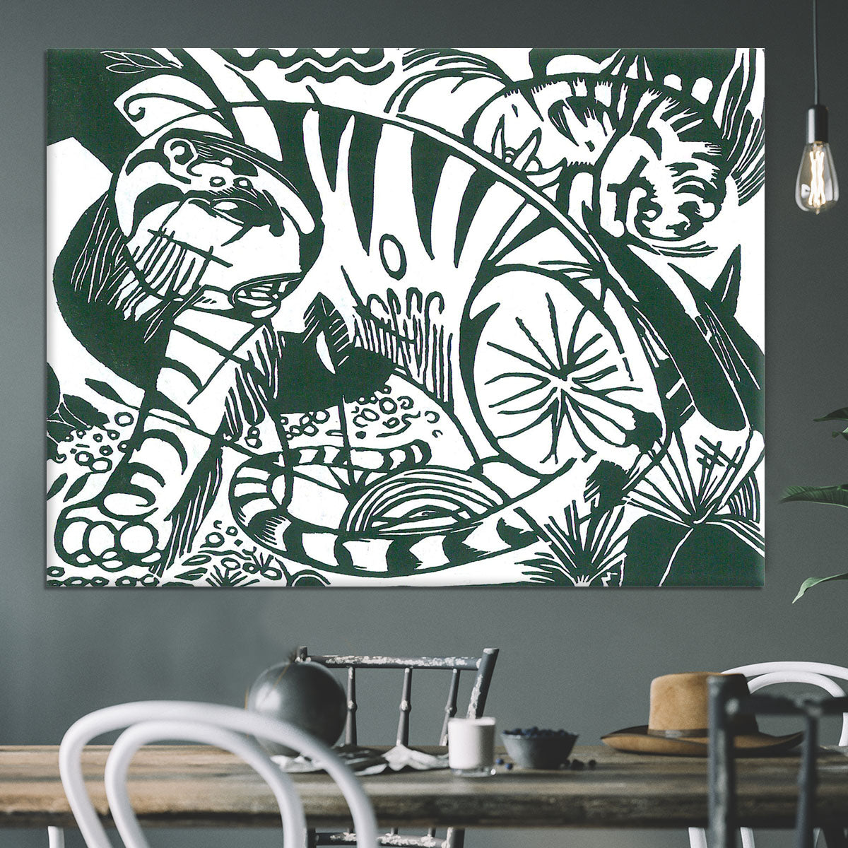 Tiger by Franz Marc Canvas Print or Poster - Canvas Art Rocks - 3