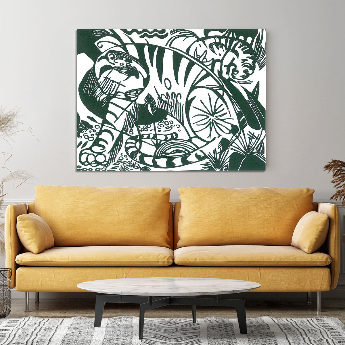 Tiger by Franz Marc Canvas Print or Poster - Canvas Art Rocks - 4