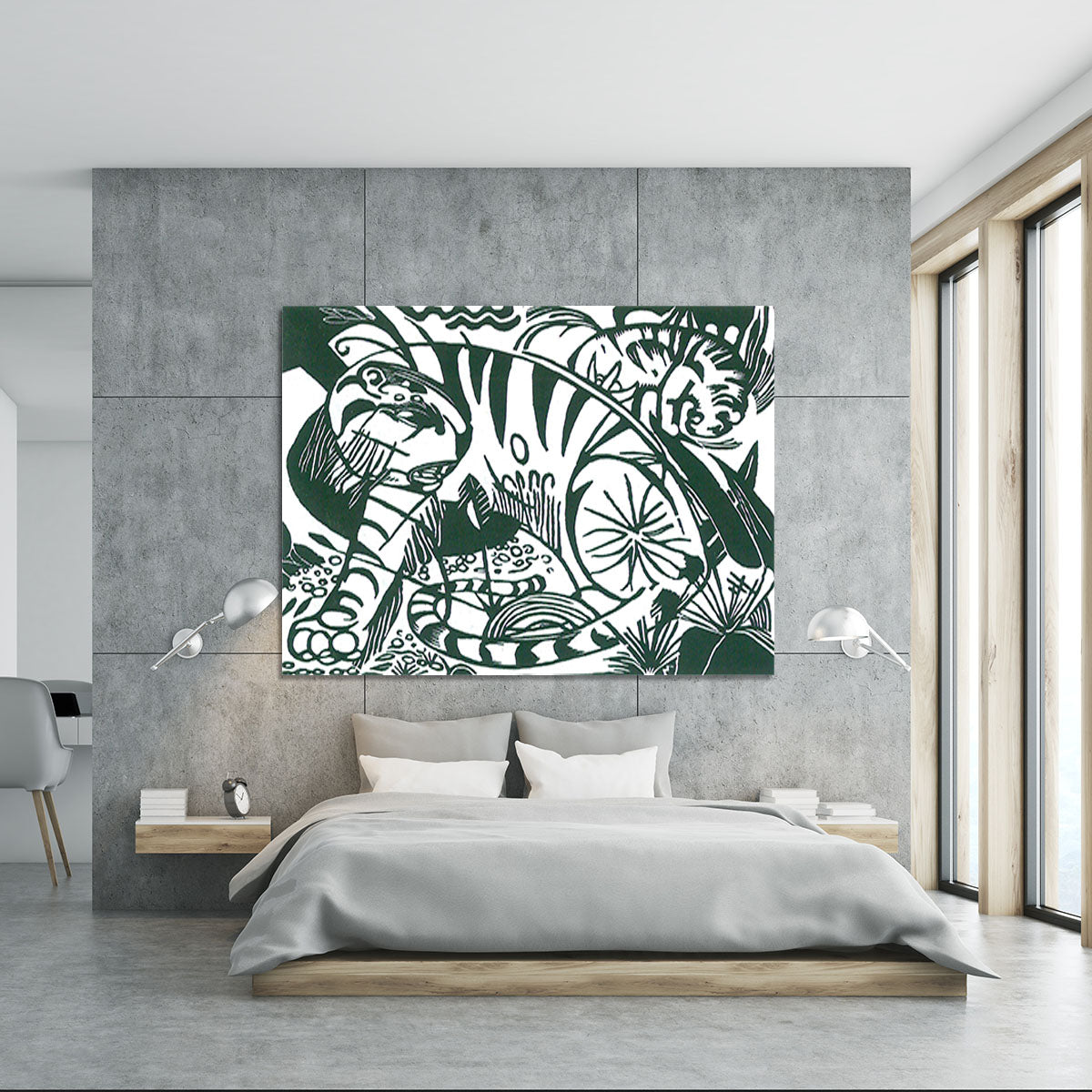 Tiger by Franz Marc Canvas Print or Poster - Canvas Art Rocks - 5