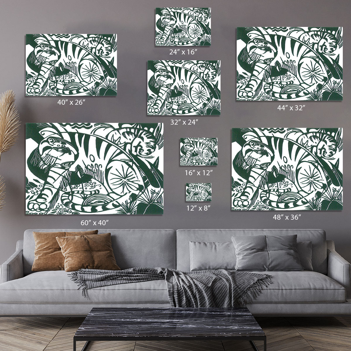 Tiger by Franz Marc Canvas Print or Poster - Canvas Art Rocks - 7