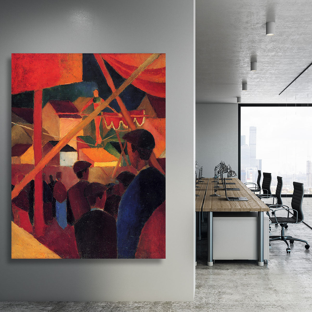 Tightrope by Macke Canvas Print or Poster - Canvas Art Rocks - 3