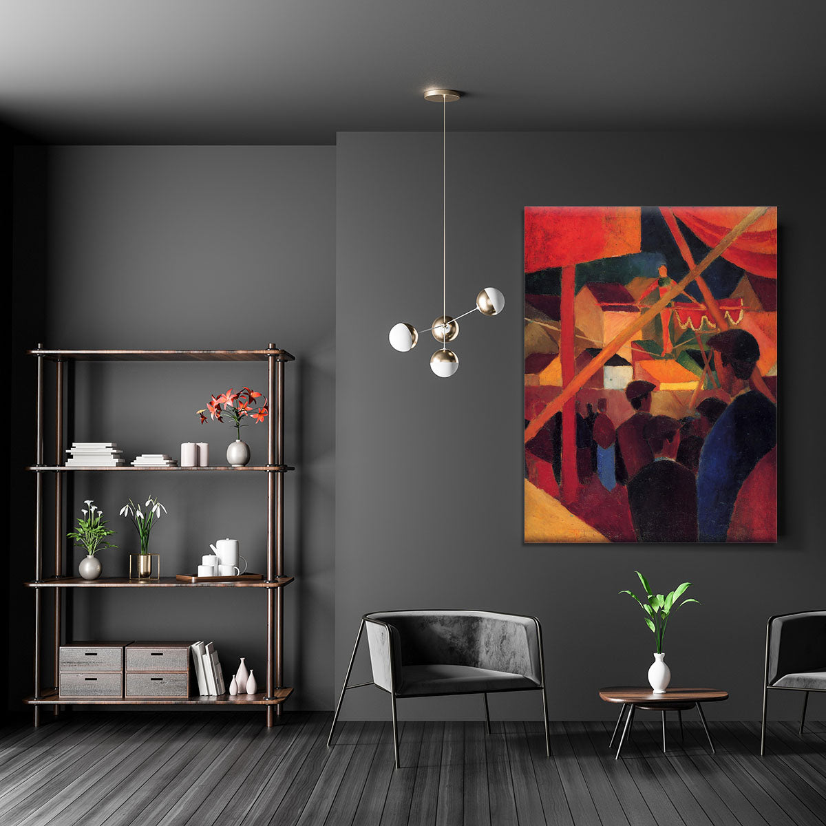 Tightrope by Macke Canvas Print or Poster - Canvas Art Rocks - 5