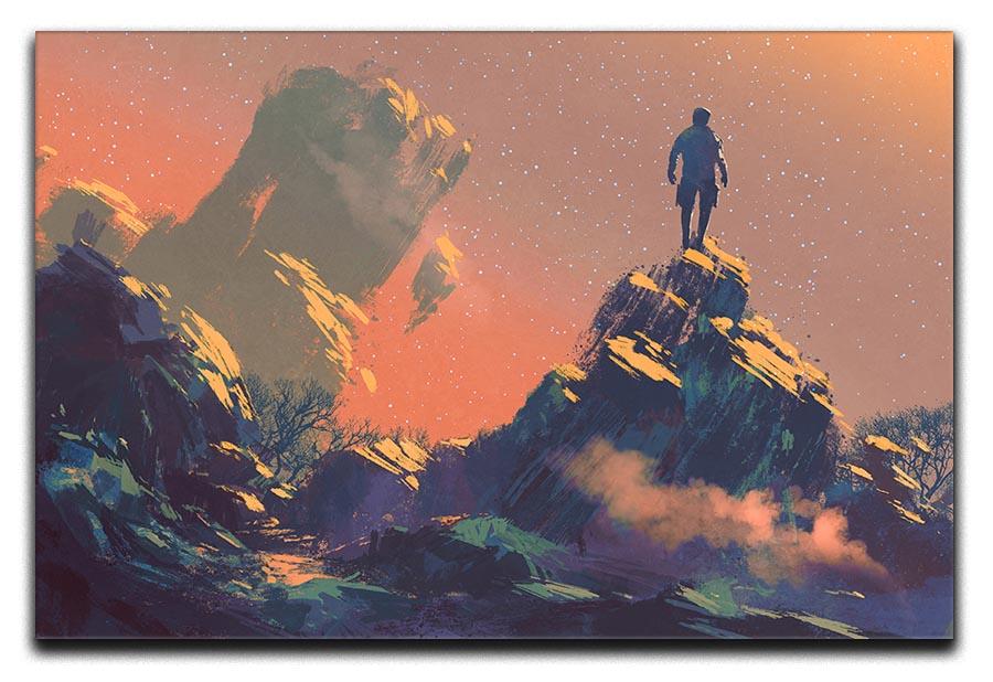 Top of the hill watching the stars Canvas Print or Poster  - Canvas Art Rocks - 1