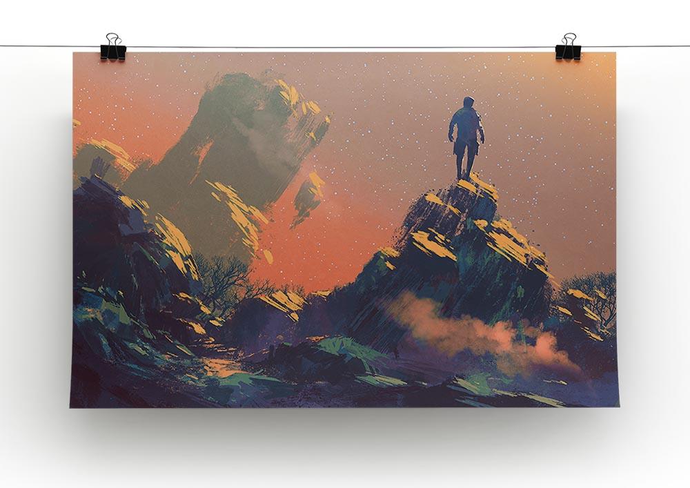 Top of the hill watching the stars Canvas Print or Poster - Canvas Art Rocks - 2