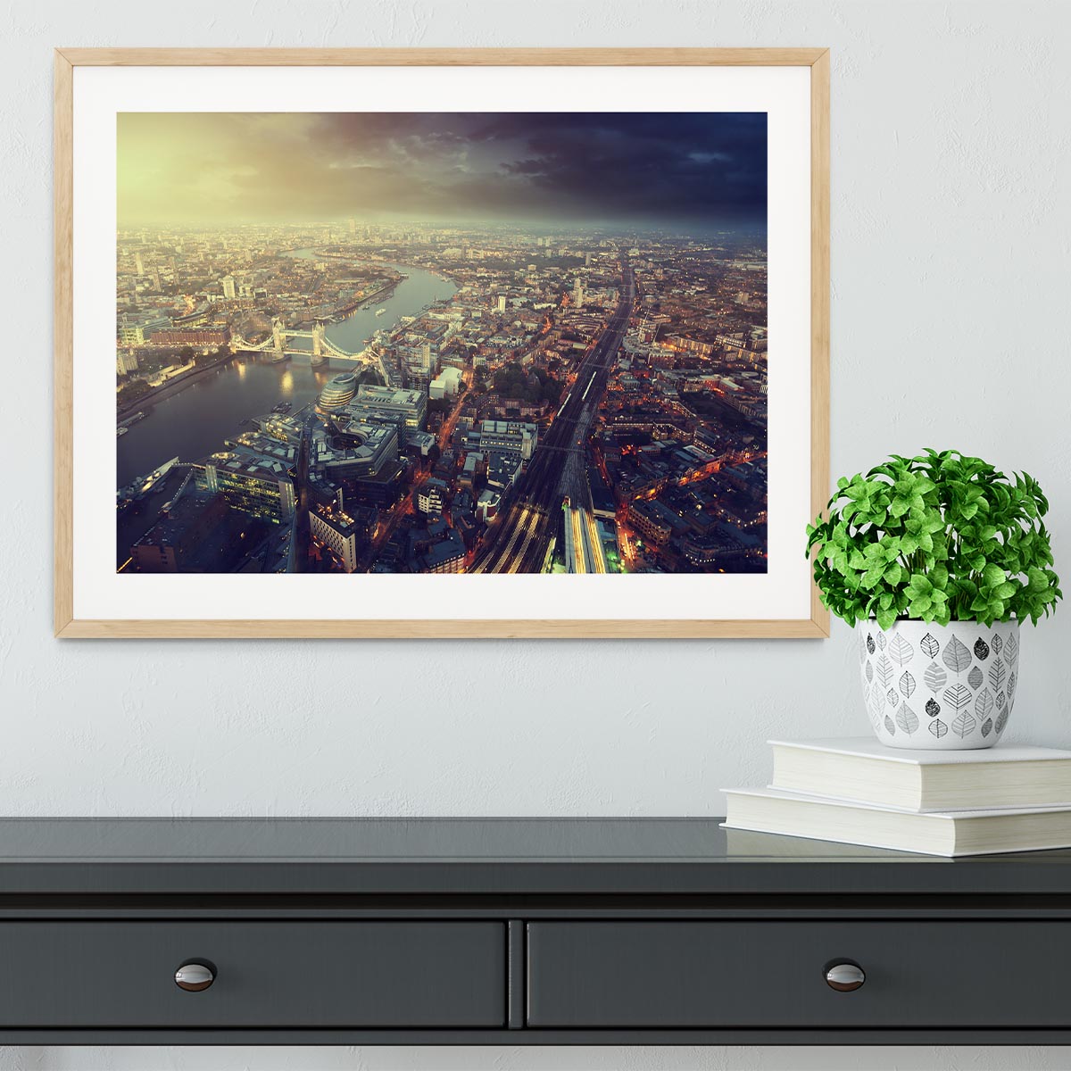 Tower Bridge in sunset time Framed Print - Canvas Art Rocks - 3