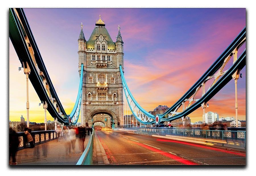 Tower bridge Motion Canvas Print or Poster  - Canvas Art Rocks - 1