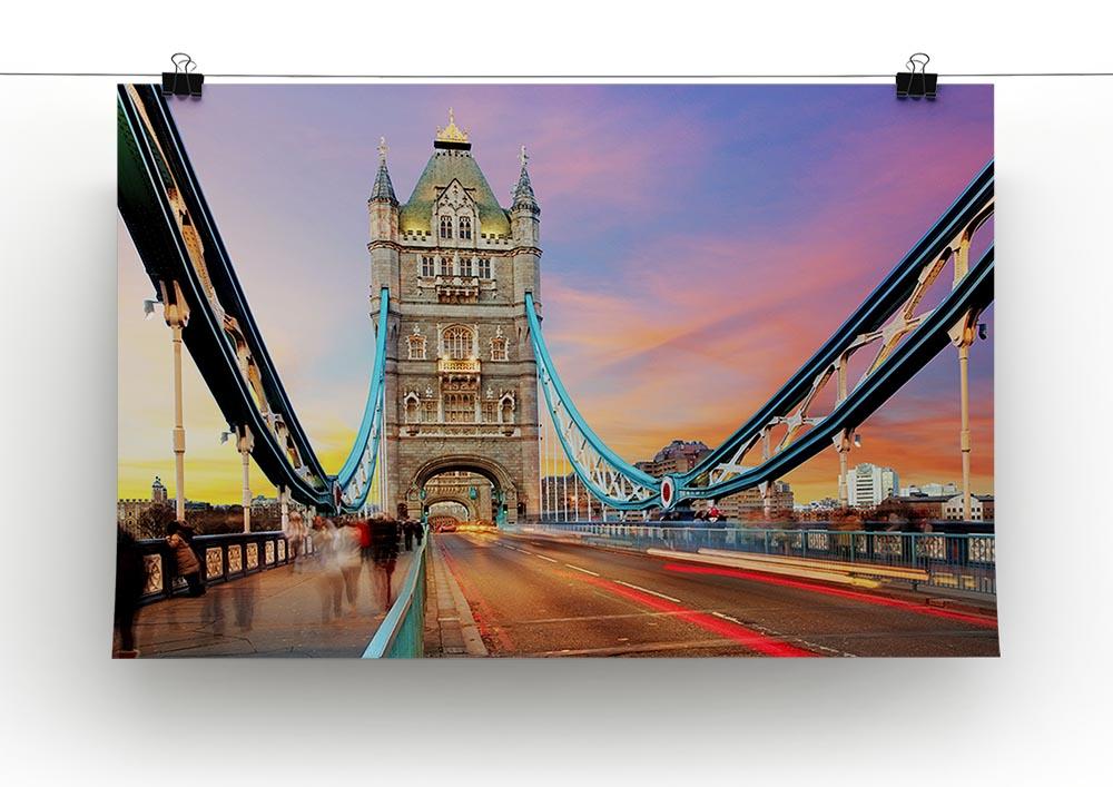 Tower bridge Motion Canvas Print or Poster - Canvas Art Rocks - 2