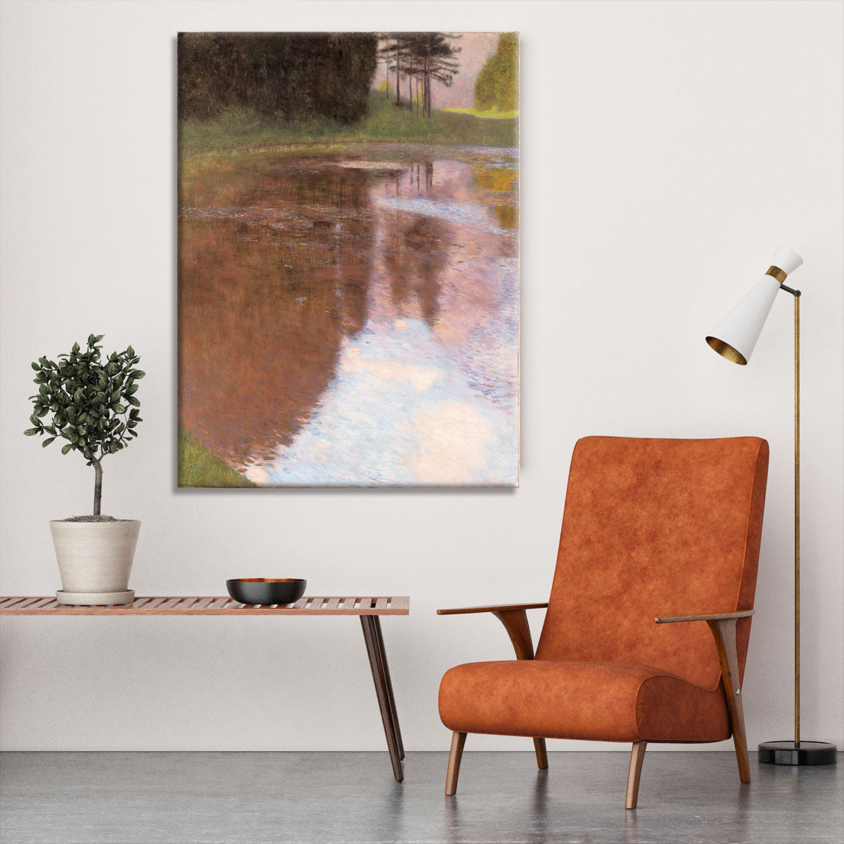 Tranquil Pond near Salzburg by Klimt Canvas Print or Poster - Canvas Art Rocks - 6