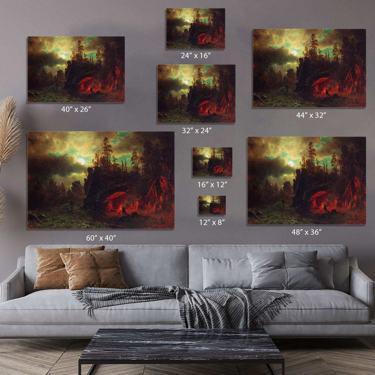 Trapper's camp by Bierstadt Canvas Print or Poster - Canvas Art Rocks - 7