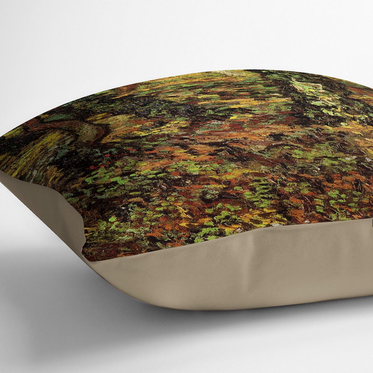 Tree Trunks with Ivy by Van Gogh Cushion