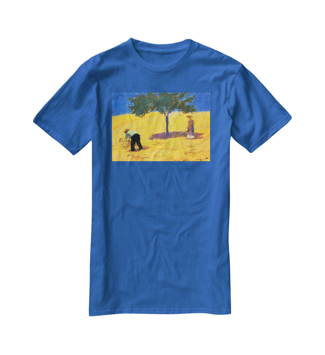 Tree in Cornfeld by Macke T-Shirt - Canvas Art Rocks - 2