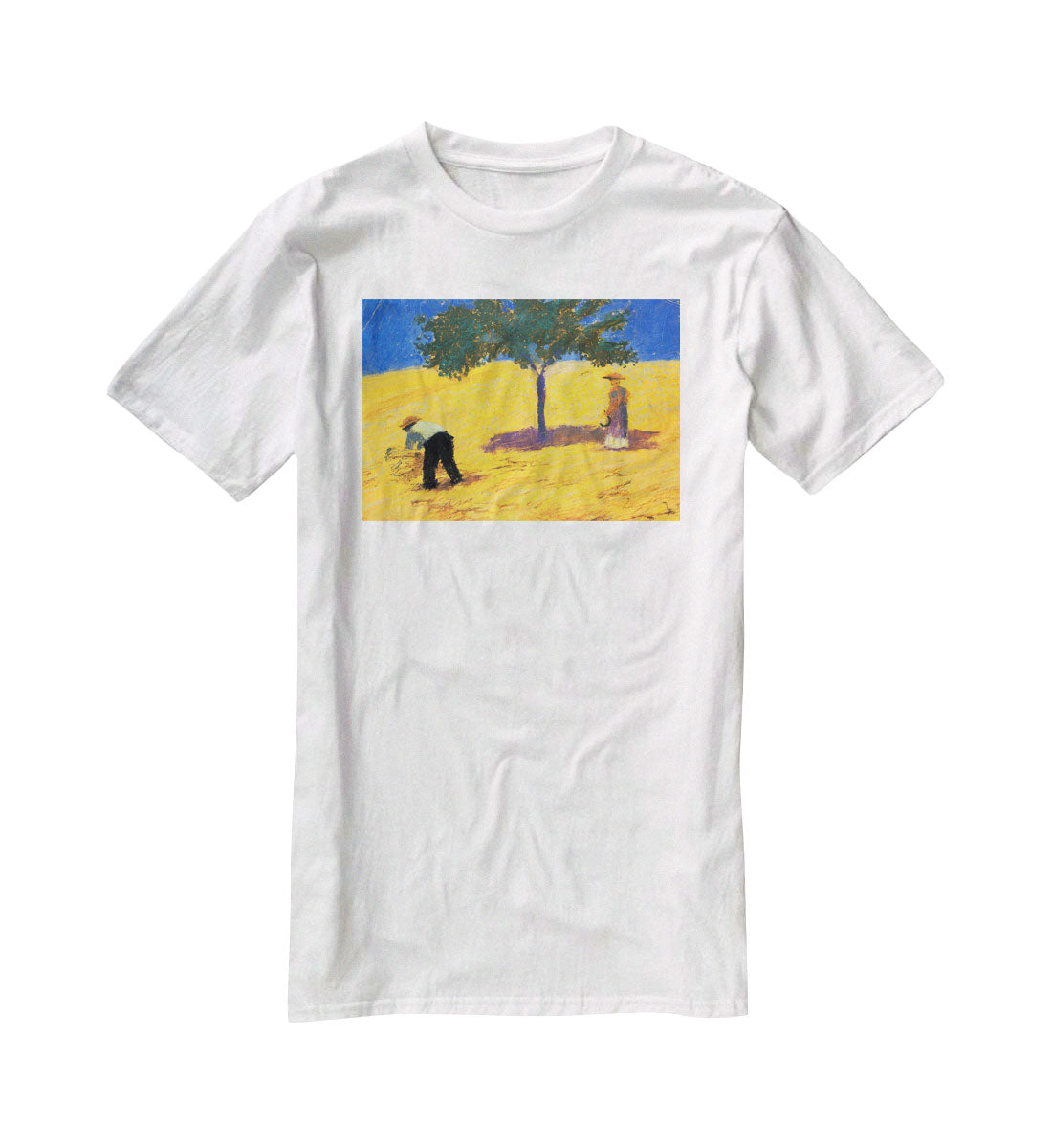Tree in Cornfeld by Macke T-Shirt - Canvas Art Rocks - 5