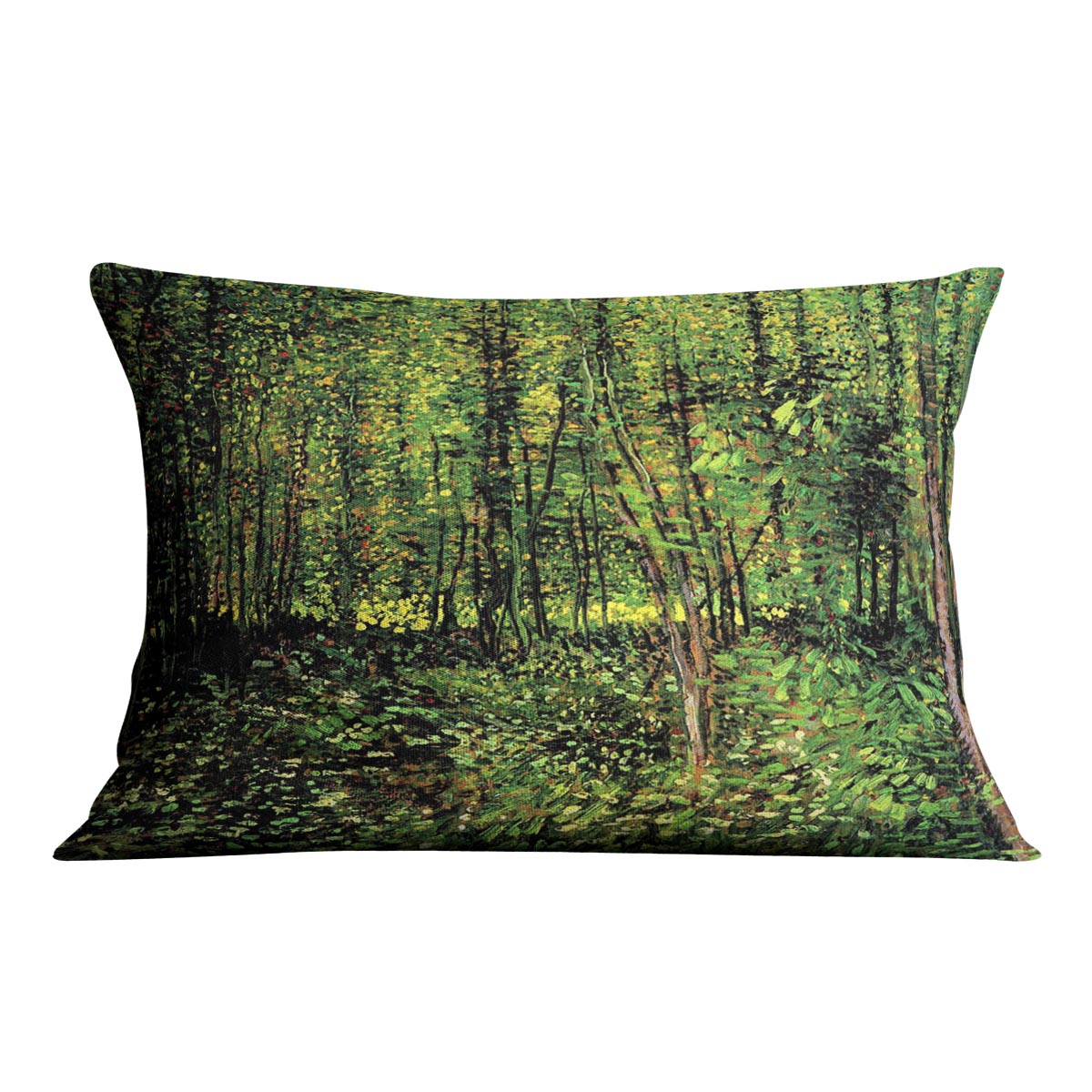Trees and Undergrowth 2 by Van Gogh Cushion