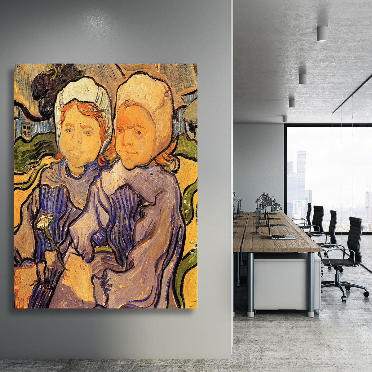 Two Children by Van Gogh Canvas Print or Poster - Canvas Art Rocks - 3