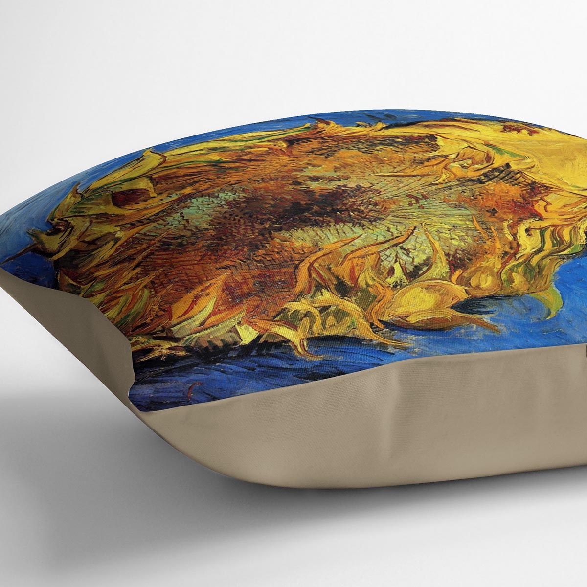 Two Cut Sunflowers 3 by Van Gogh Cushion