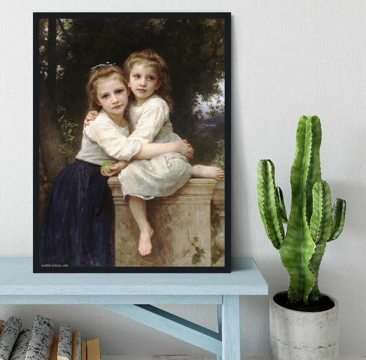 Two Sisters By Bouguereau Framed Print - Canvas Art Rocks - 2