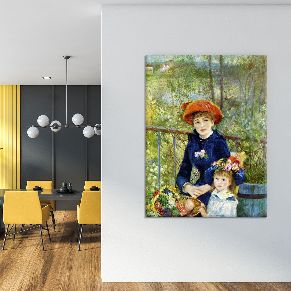 Two Sisters On The Terrace by Renoir Canvas Print or Poster - Canvas Art Rocks - 4