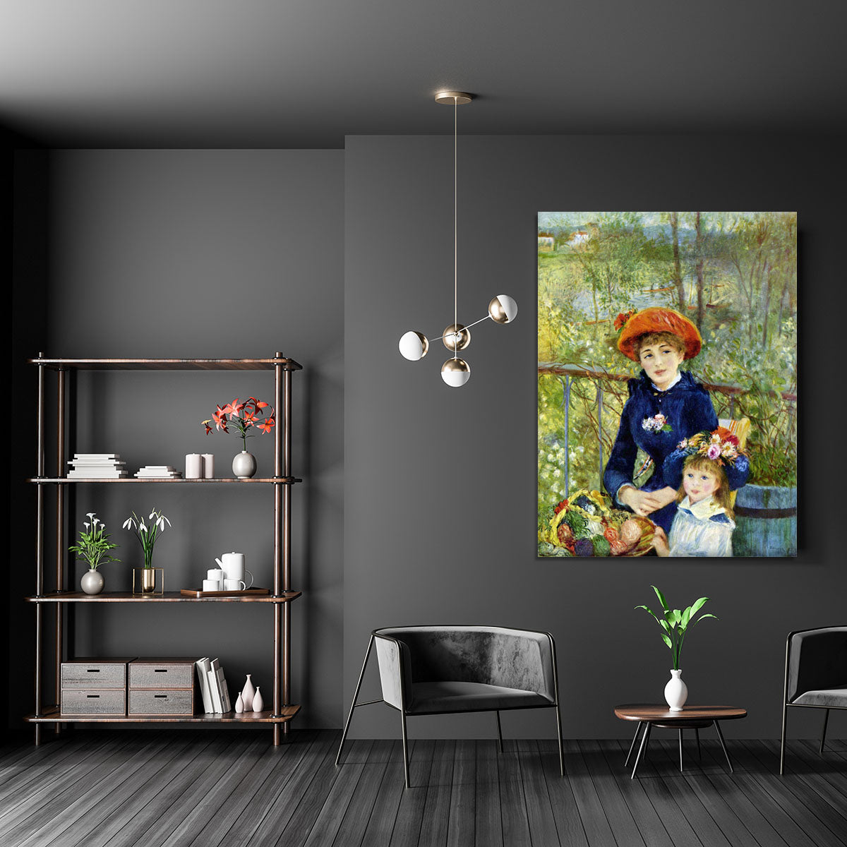 Two Sisters On The Terrace by Renoir Canvas Print or Poster - Canvas Art Rocks - 5