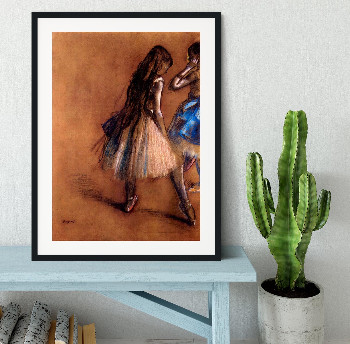 Two dancers 1 by Degas Framed Print - Canvas Art Rocks - 1