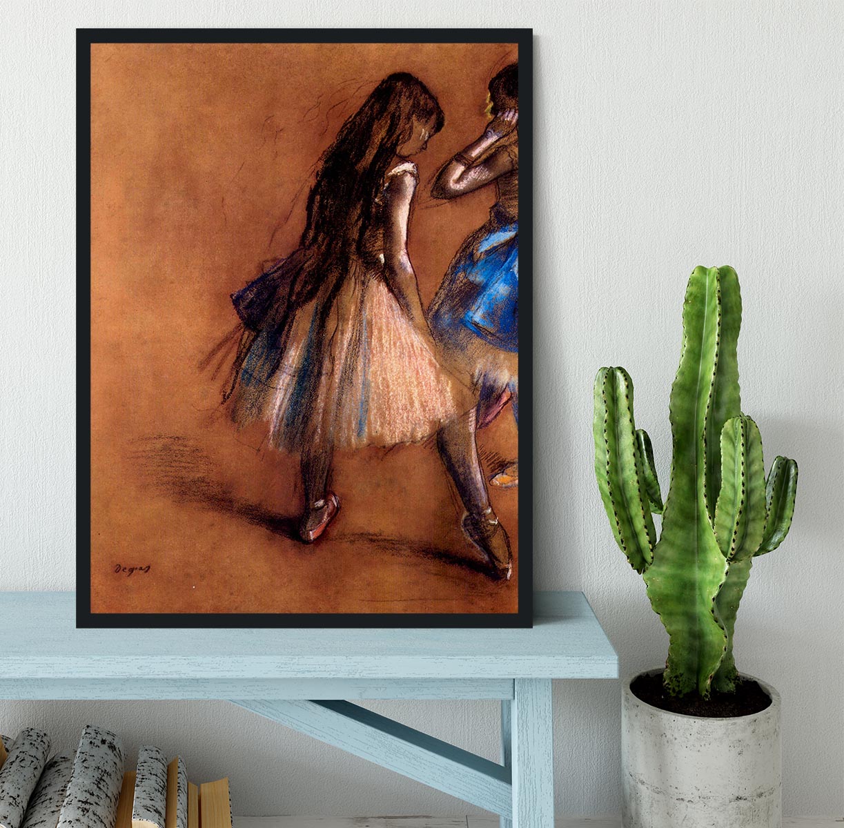 Two dancers 1 by Degas Framed Print - Canvas Art Rocks - 2