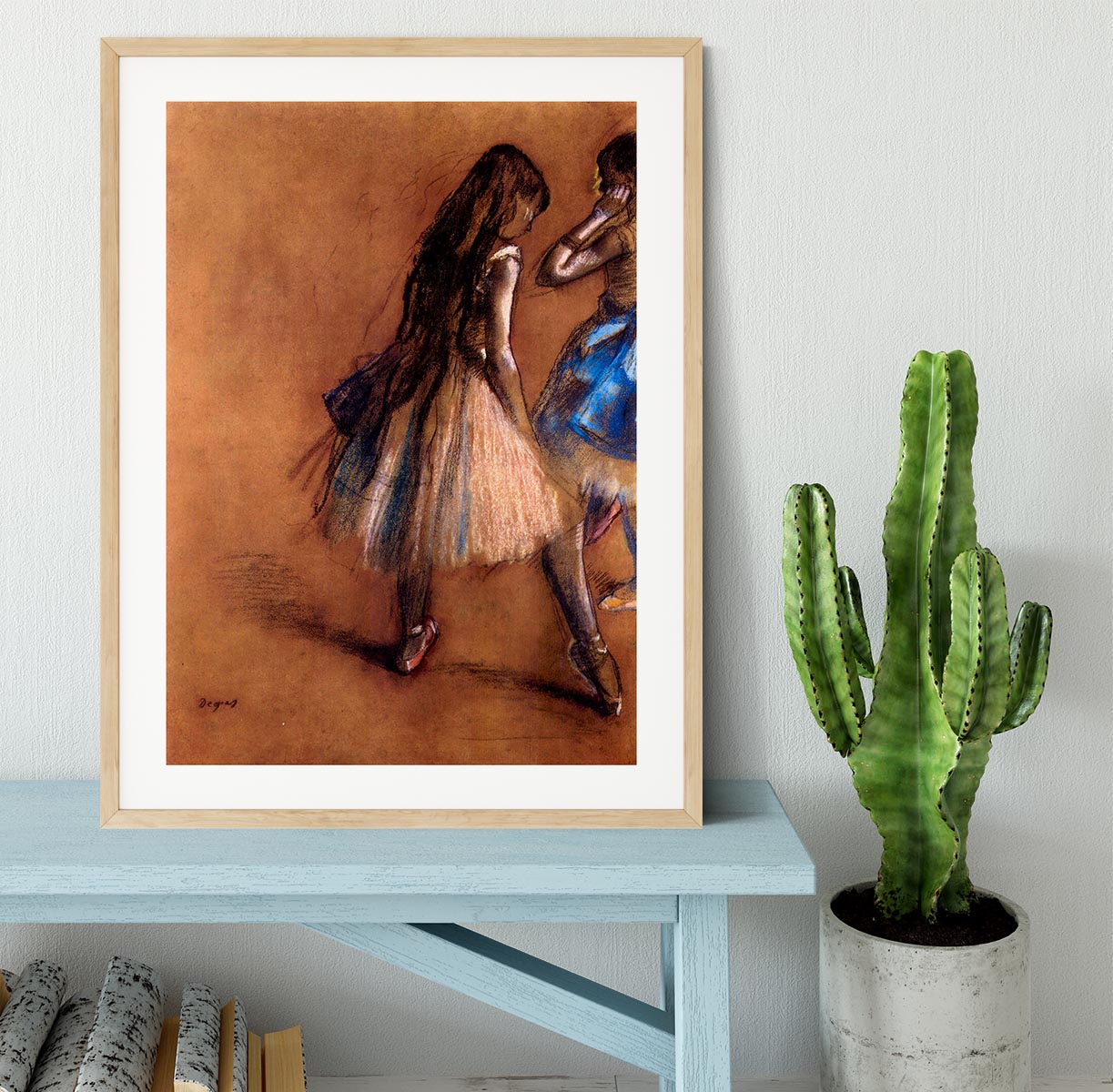 Two dancers 1 by Degas Framed Print - Canvas Art Rocks - 3