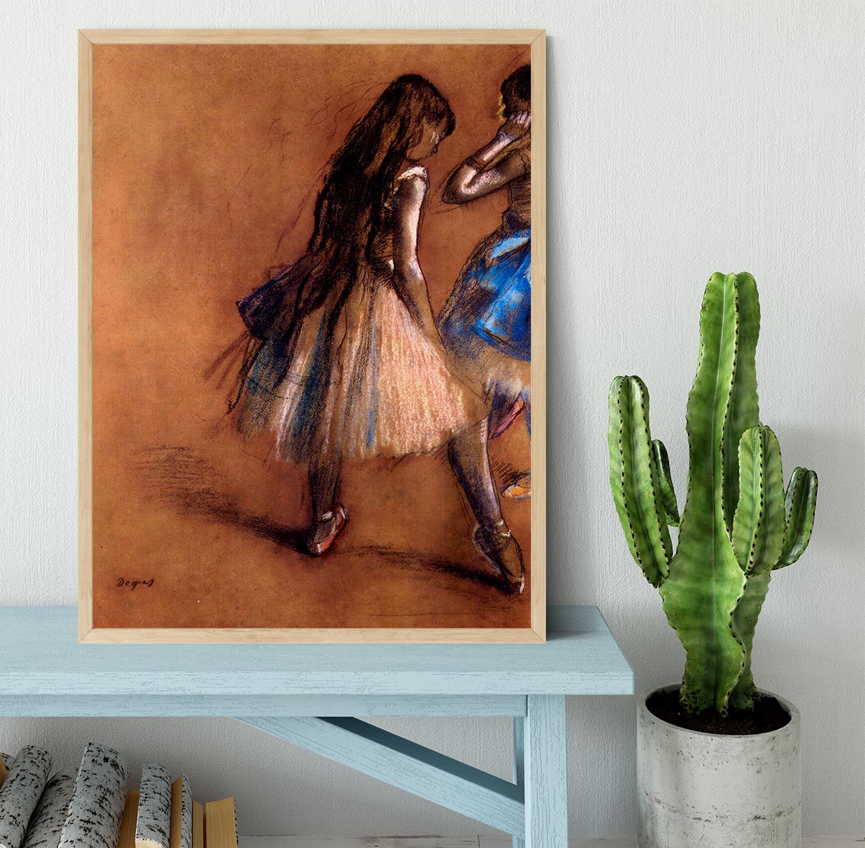 Two dancers 1 by Degas Framed Print - Canvas Art Rocks - 4
