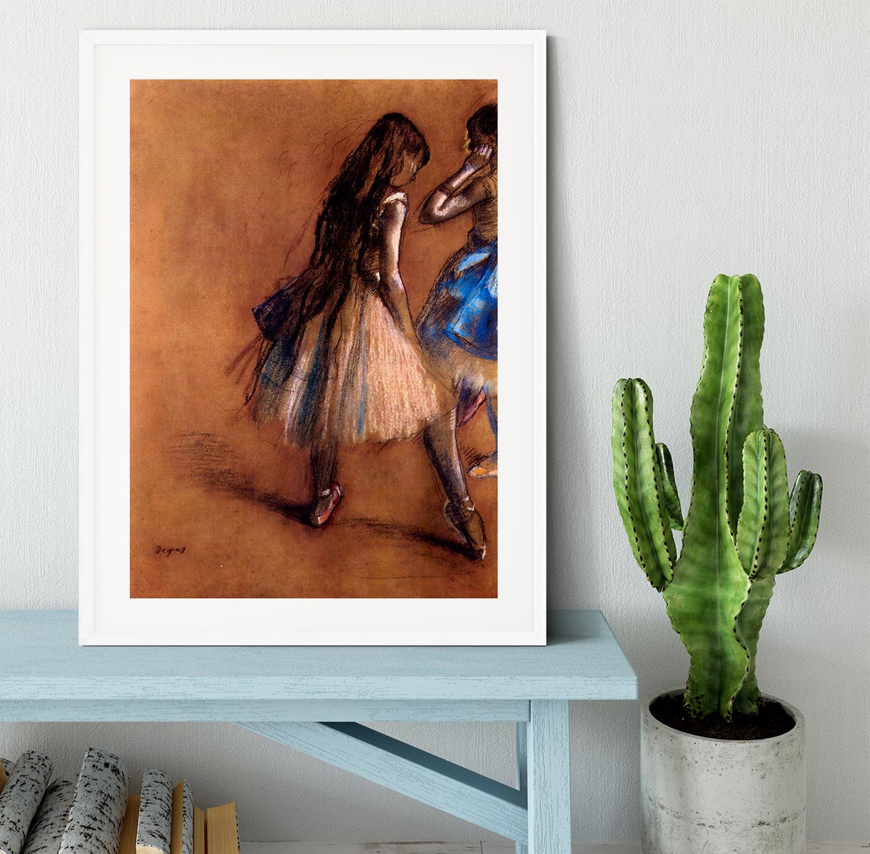 Two dancers 1 by Degas Framed Print - Canvas Art Rocks - 5