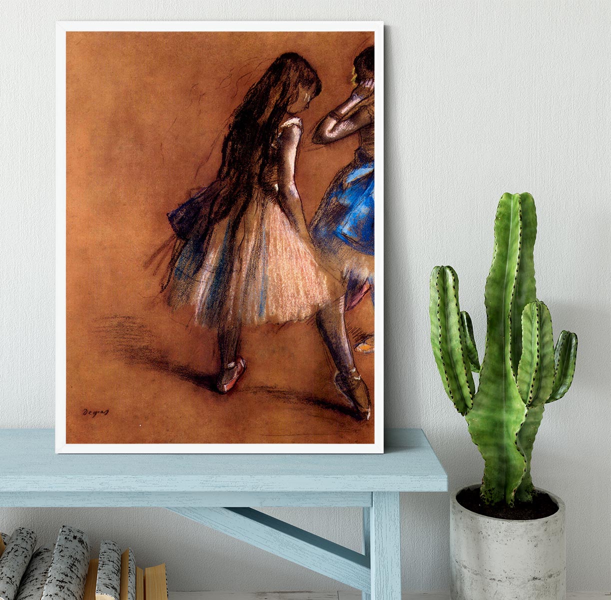 Two dancers 1 by Degas Framed Print - Canvas Art Rocks -6