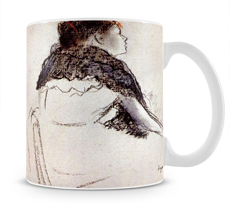 Two women seated by Degas Mug - Canvas Art Rocks - 1