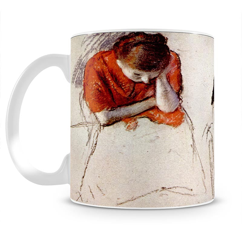 Two women seated by Degas Mug - Canvas Art Rocks - 1
