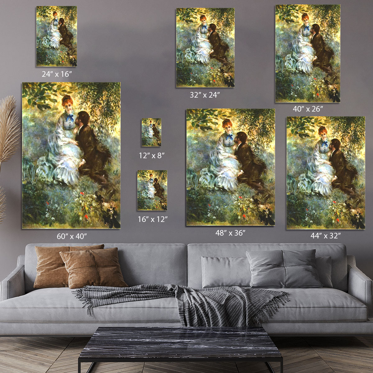 Twosome by Renoir Canvas Print or Poster - Canvas Art Rocks - 7