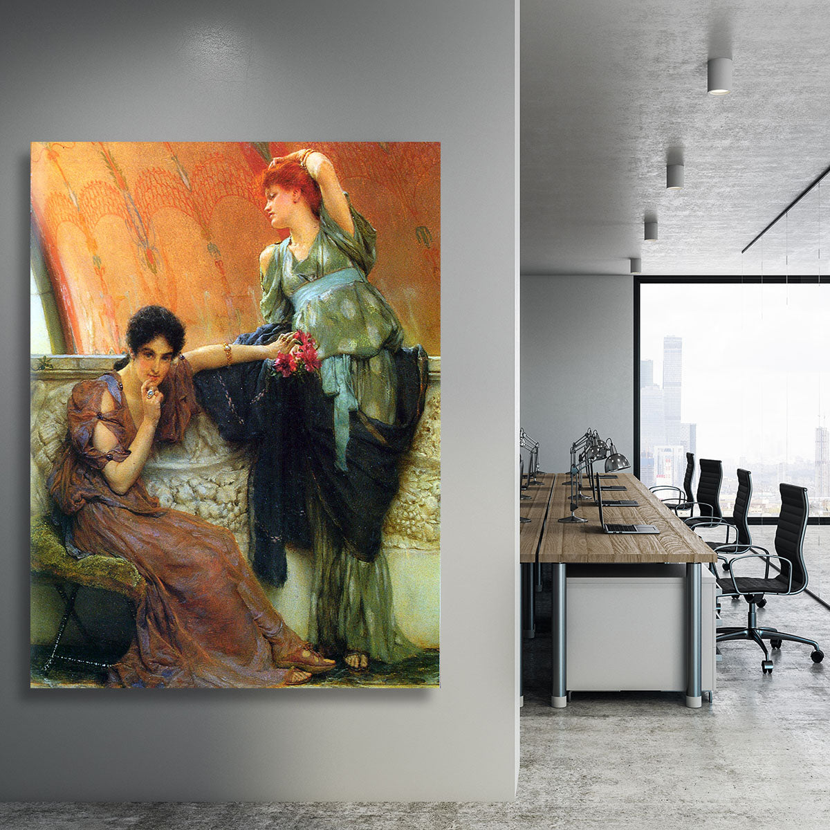 Unconscious rivals detail by Alma Tadema Canvas Print or Poster - Canvas Art Rocks - 3