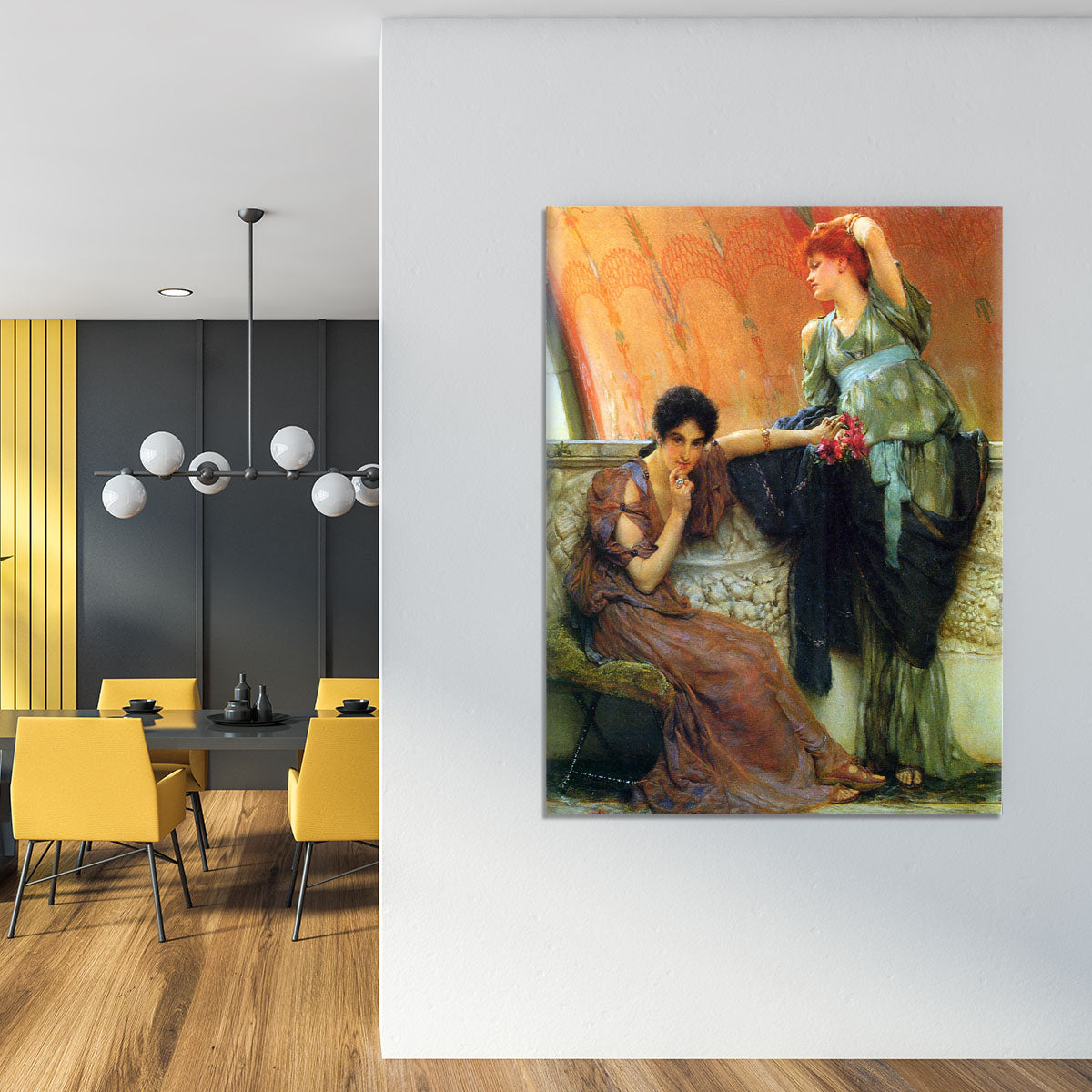 Unconscious rivals detail by Alma Tadema Canvas Print or Poster - Canvas Art Rocks - 4