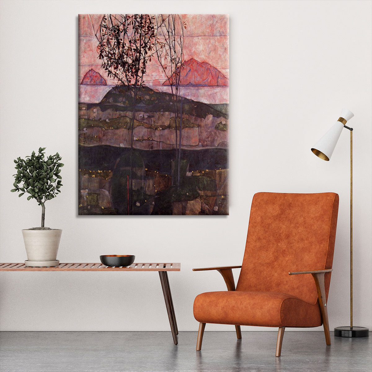 Underground Sun by Egon Schiele Canvas Print or Poster - Canvas Art Rocks - 6