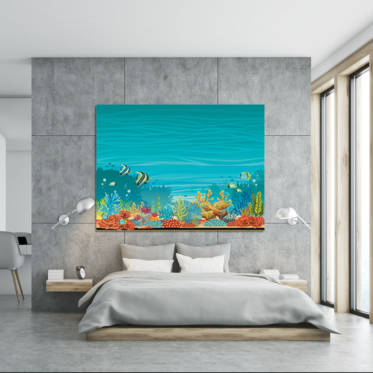 Underwater seascape Canvas Print or Poster - Canvas Art Rocks - 5