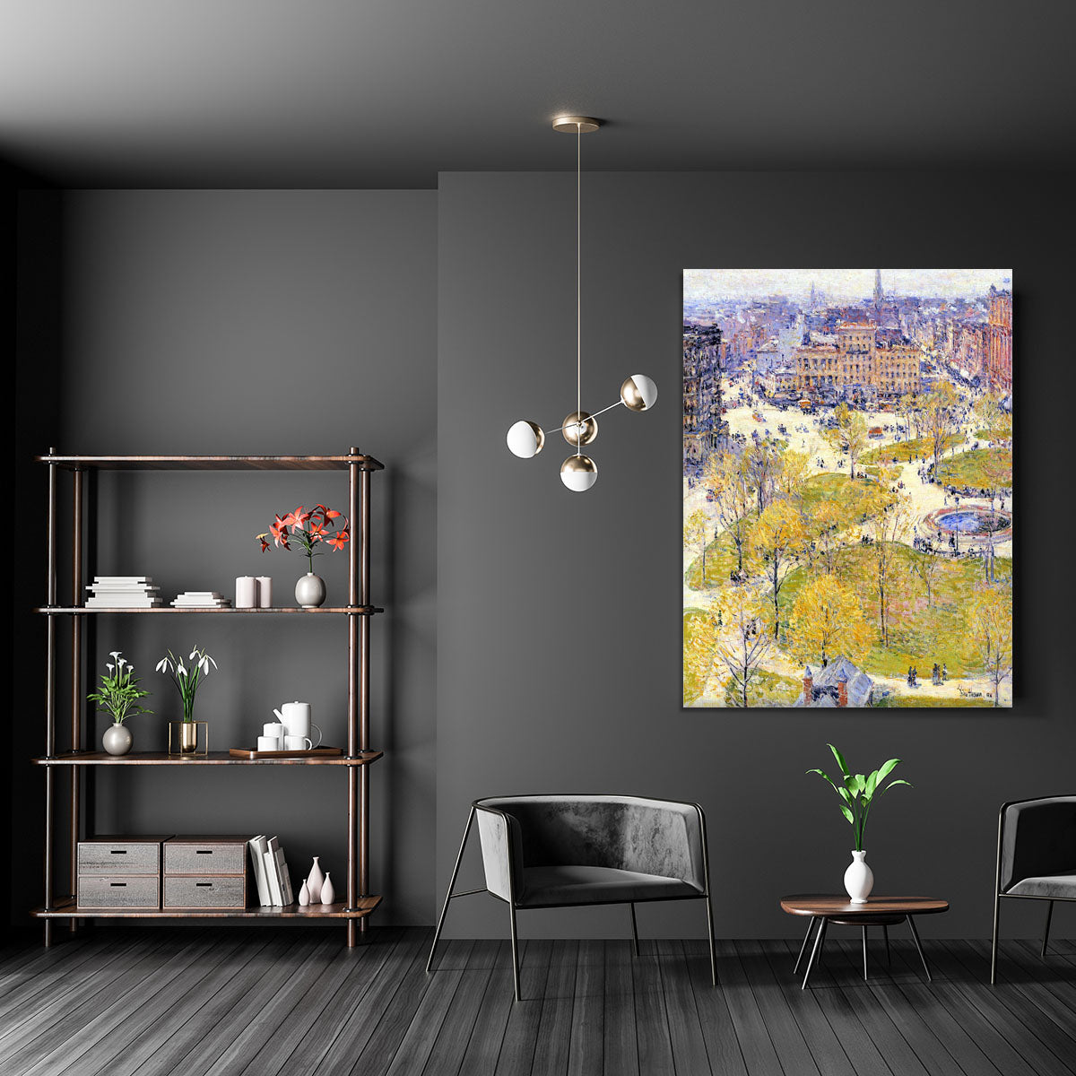 Union Square in Spring by Hassam Canvas Print or Poster - Canvas Art Rocks - 5