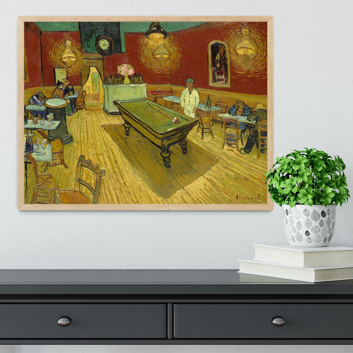 Van Gogh Night Cafe Framed Print - Canvas Art Rocks - 4