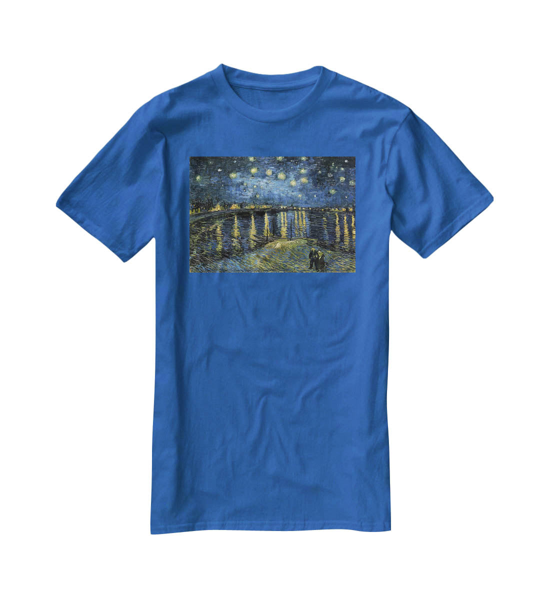 Van Gogh Starry Night over the Rhone T-Shirt - Canvas Art Rocks - 2