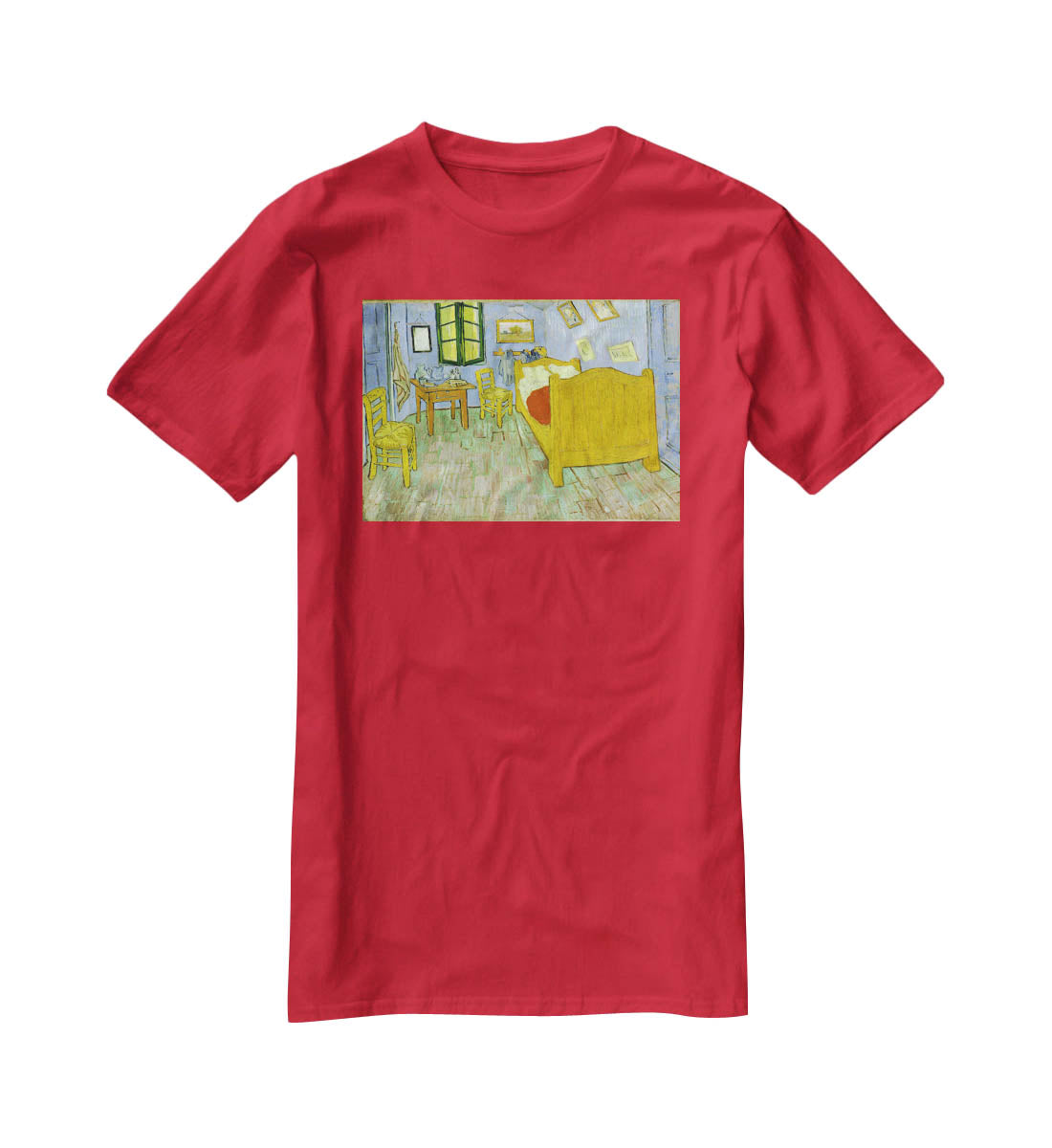 Van Gogh Vincents bedroom T-Shirt - Canvas Art Rocks - 4